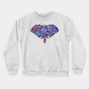 Glam Rainbow Metallic Elephant Crewneck Sweatshirt